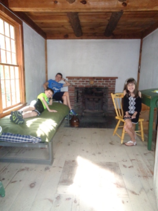 Henry David Thoreau's cabin at Walden Pond.